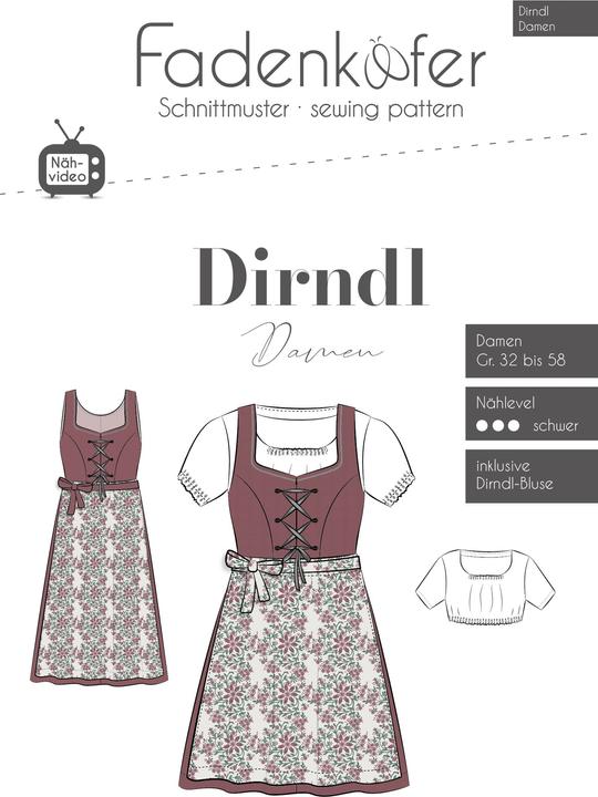 Produktbild Fadenkäfer Schnittmuster Dirndl