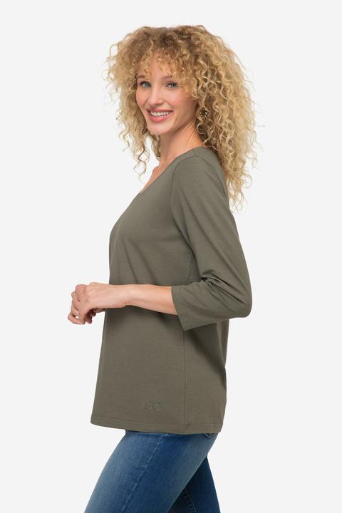 Immagine prodotto Laurasøn T-Shirt, V-Ausschnitt, 3/4-Ärmel, OEKO-TEX (S)