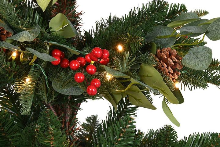 Image du produit Esprit Arbre de Noël Home Rouge vert PVC Métal 95 x 95 x 150 cm (150 cm)