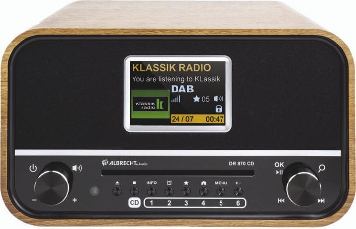 Produktbild Albrecht DR 870 (DAB+, FM, Bluetooth)