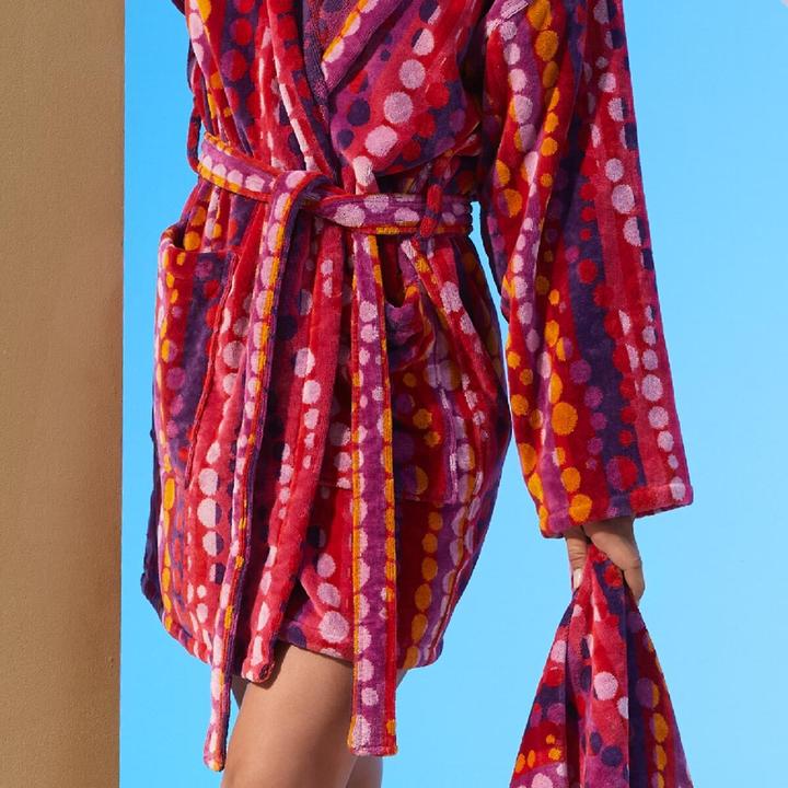 Image du produit Carrara Damen Frottier Bademantel Mahe fuchsia (S)