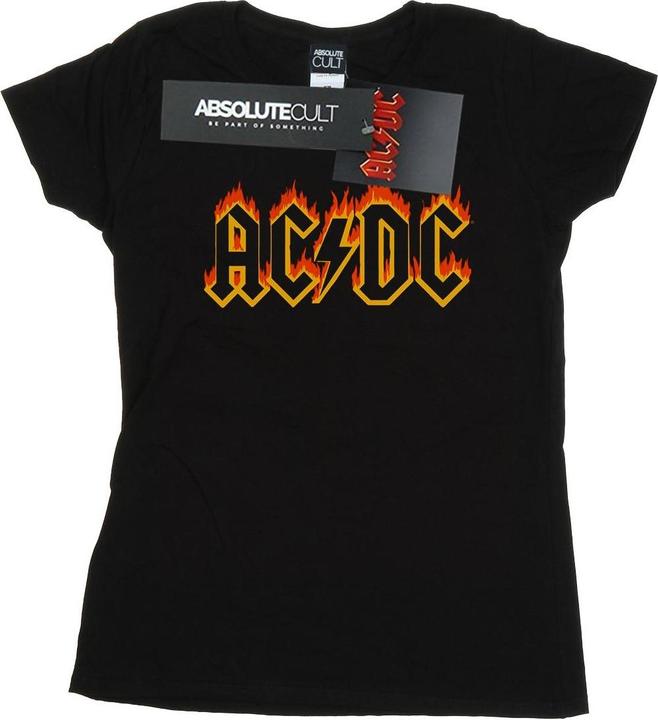 Produktbild AC/DC Flames Logo TShirt aus Baumwolle (S)