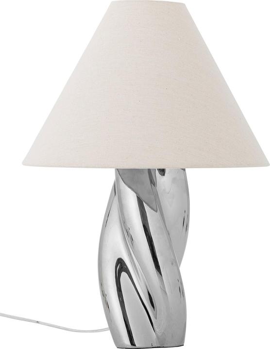Bloomingville - Silva Tischlampe - Silber - Steingut