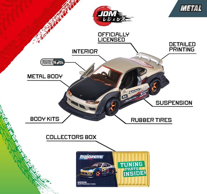 Immagine prodotto Majorette JDM Legends Deluxe Cars, 6 serie.