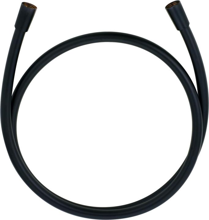 Image du produit Kludi SUPARAFLEX SILVER flexible de douche, 1/2", 1600 mm, noir mat (160 cm)