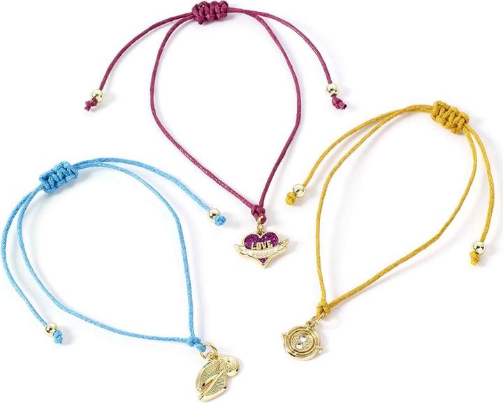 Immagine prodotto Boccino d'oro Amicizia Bracciale con Amuleto Set Misura Confezione 3 (14 cm, 100% materiale sintetico)
