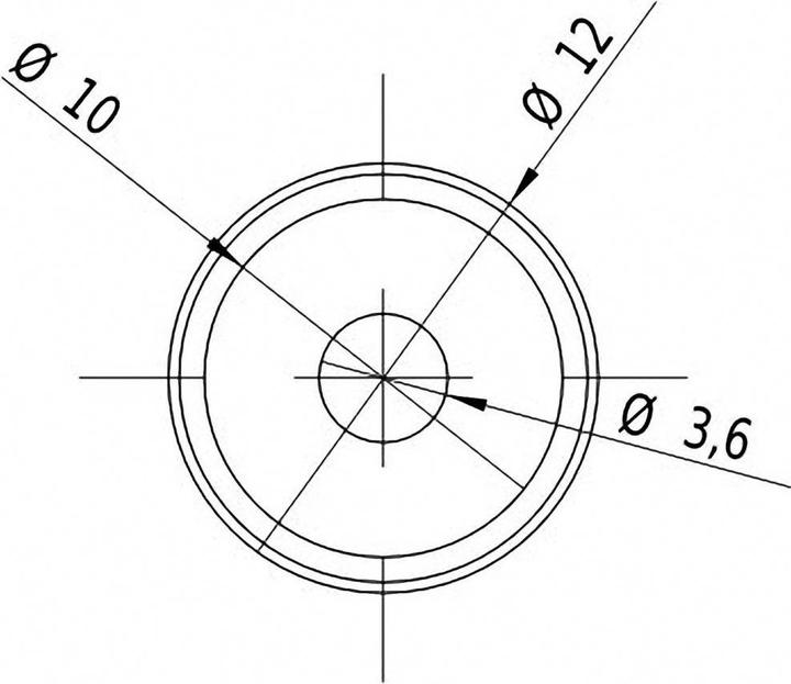 Actual product image Picotronic Laser module dot red 1 mW DD635-1-3 12x25