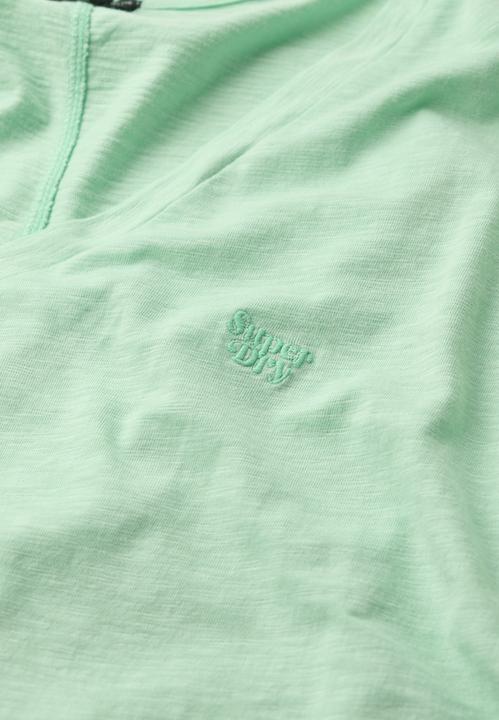 Produktbild Superdry Strukturiertes T-Shirt mit V-Ausschnitt und Stickerei (XL)
