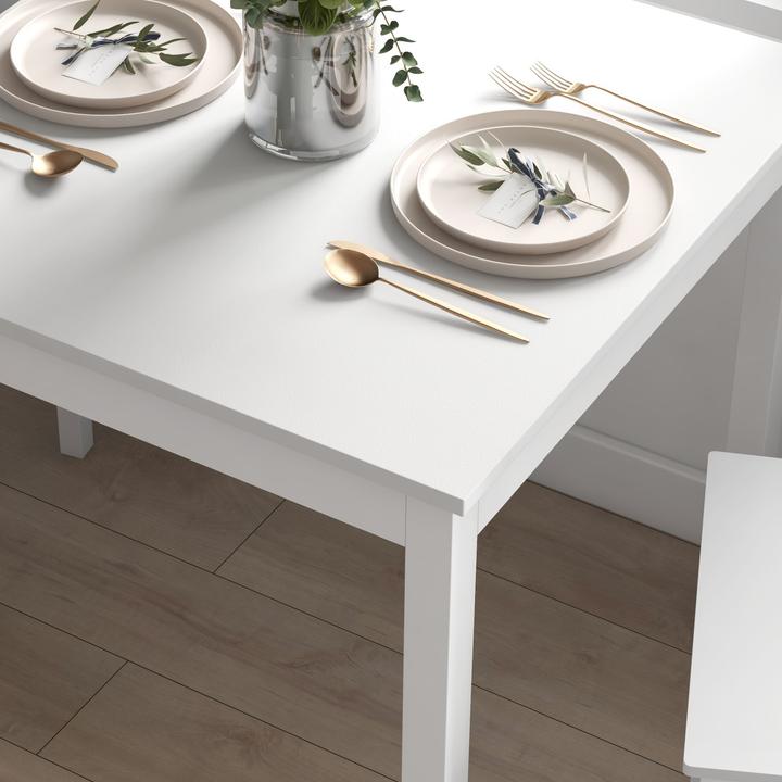 Produktbild Homcom Essgruppe Kiefernholz Weiss