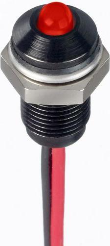 Produktbild RS PRO 6mm prom IP67 sealed black LED, red 20mA