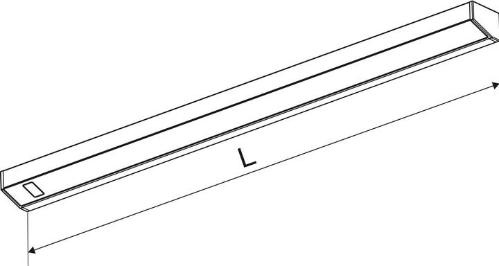 Actual product image L&S Lugano IP44 IR DualColor luminaire 900mm, black (428 lm)