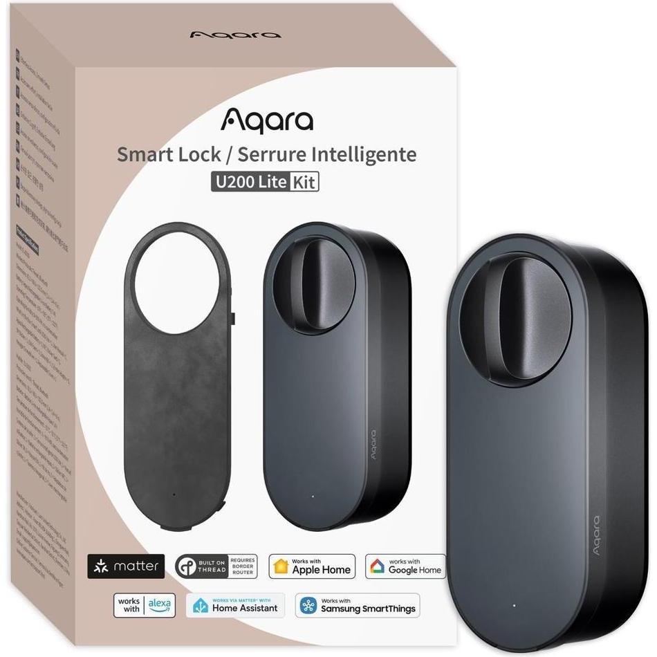 Aqara, Controllo degli accessi, Smart Lock U200 Lite KIT EU Black (Matter over Thread)