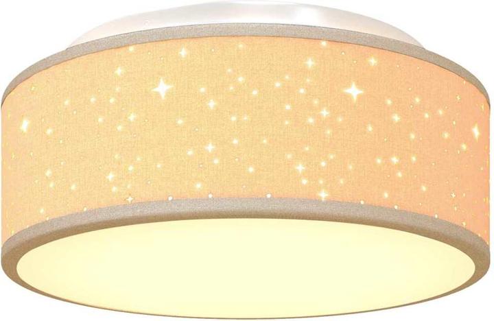 Immagine prodotto vidaXL Plafoniera con paralume stellato taupe Ø 30 cm in tessuto E27 (GU10)