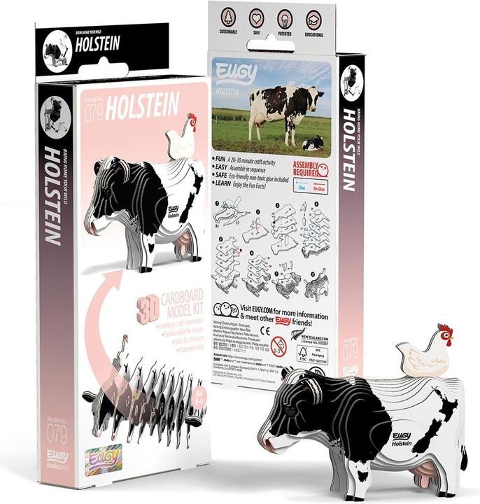 Image du produit Eugy Kit de bricolage 3D vache Holstein (MQ6)