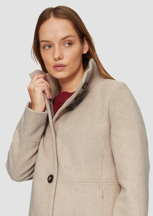 Produktbild S.Oliver Outdoor-Jacke Twilljacke mit Strick-Stehkragen und Eingrifftaschen (46)