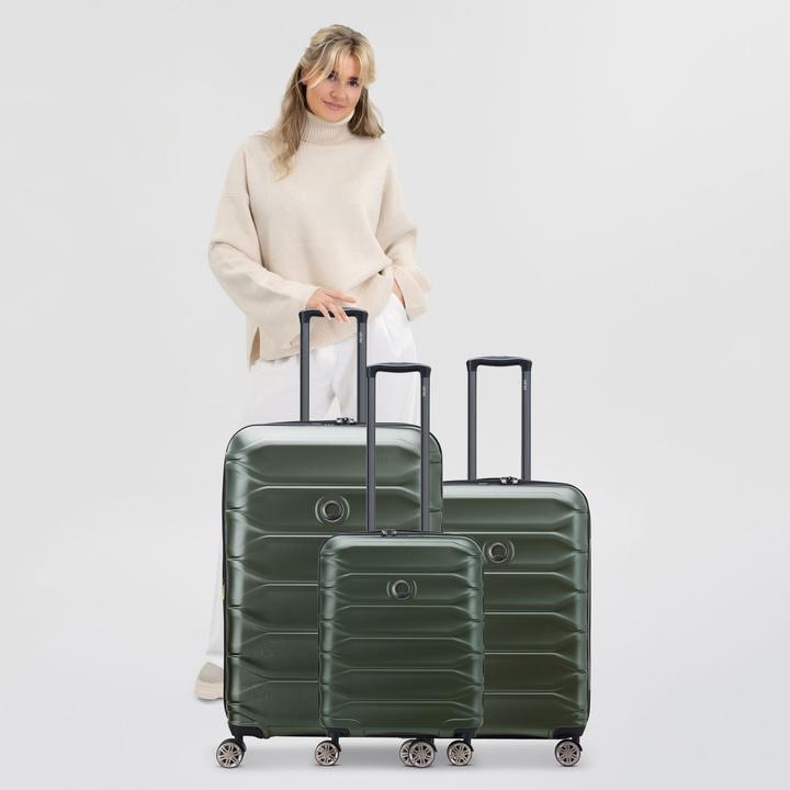 Actual product image Delsey Meteor 4 Rollen Kofferset 3-teilig mit Dehnfalte (221 l)