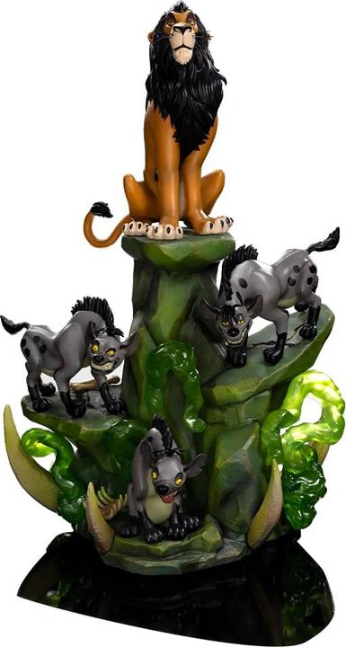 Actual product image Iron Studios The Lion King statuette Art Scale Deluxe 1/10 Scar Deluxe 31 cm