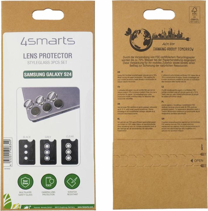 Produktbild 4smarts StyleGlass (3 Stk., Samsung Galaxy S24)