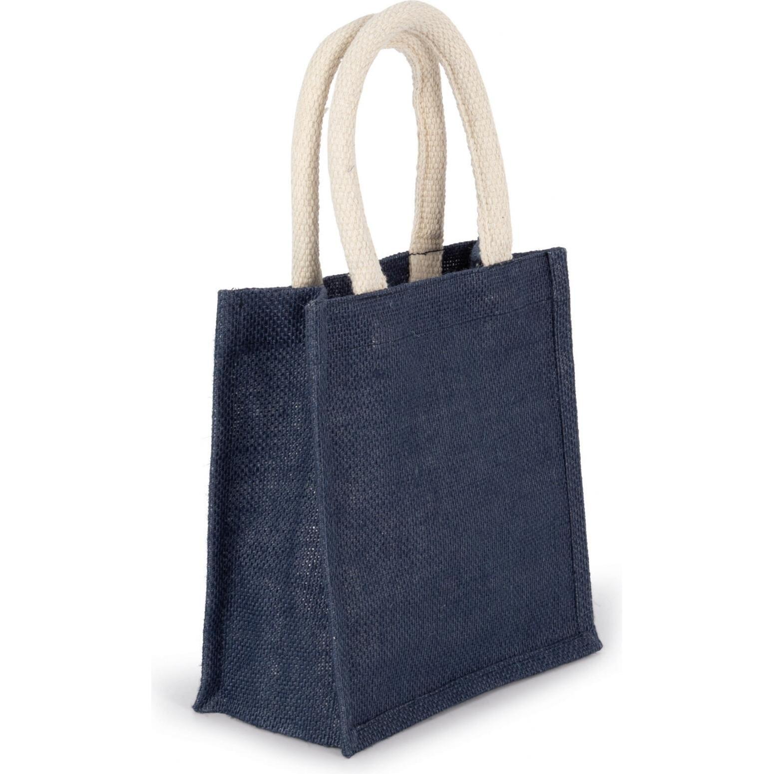 Thumbnail - Kimood, Einkaufshilfe, Einkaufstasche aus Jutegewebe - kleines Modell, Blau