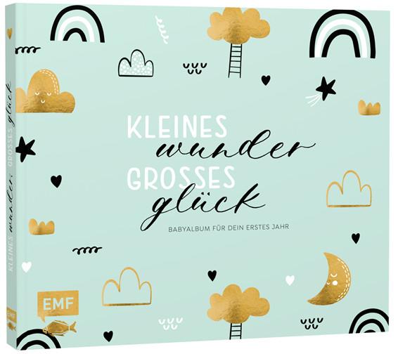 Produktbild Kleines Wunder, grosses Glück - Babyalbum für dein erstes Jahr (Handlettering) (Deutsch, 2020)