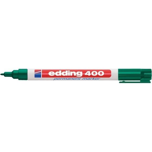 Povl Klitgaard & Co., Marker, Marker permenent edding 400 rund 1 mm spids grøn