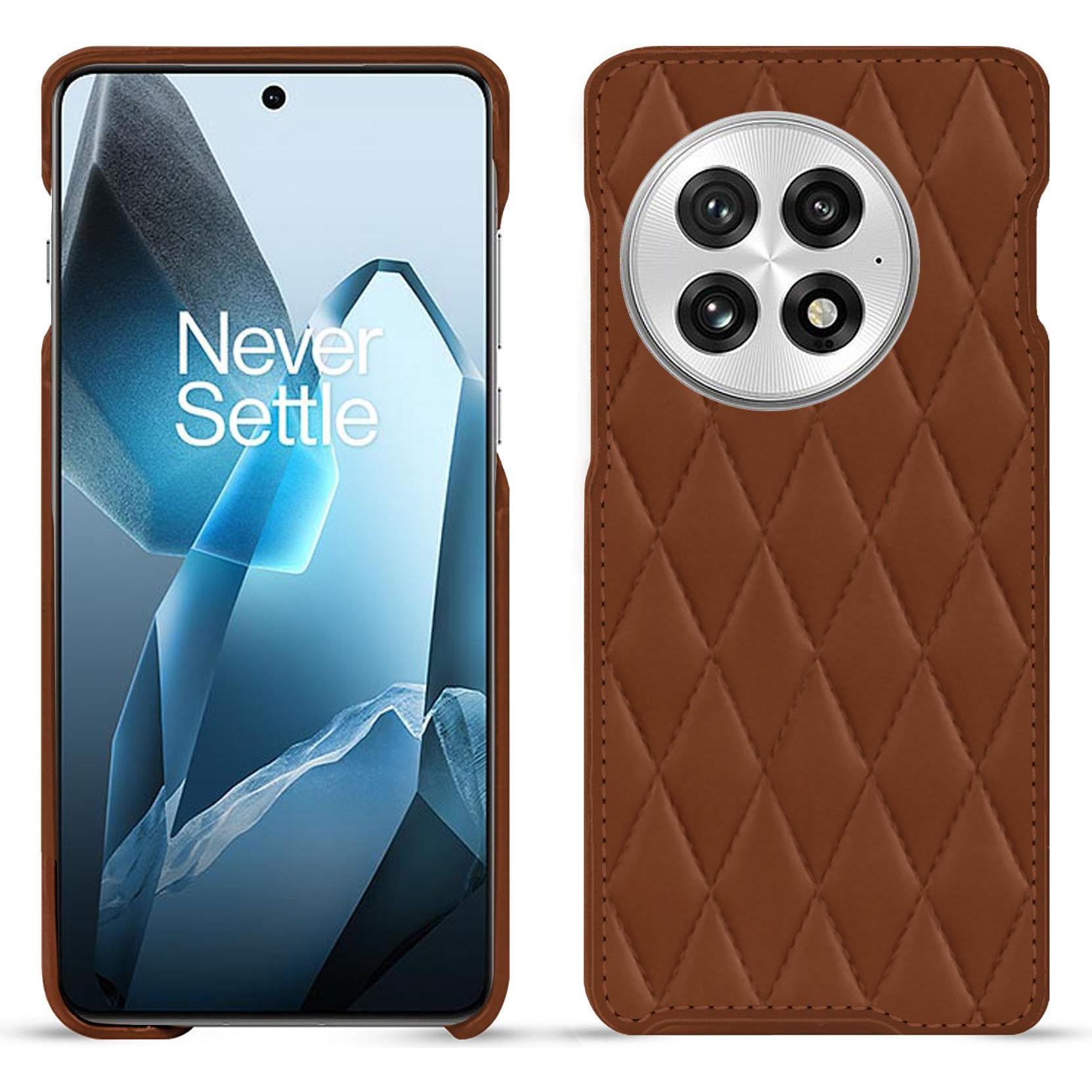 Noreve Lederschutzhülle (OnePlus 13), Smartphone Hülle, Braun