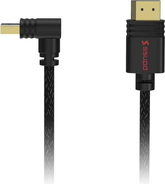 Actual product image Ssupd Meshroom DisplayPort 1.4 Cable - 90 Degree Angled, 8K (2 m, DisplayPort, 1.4)