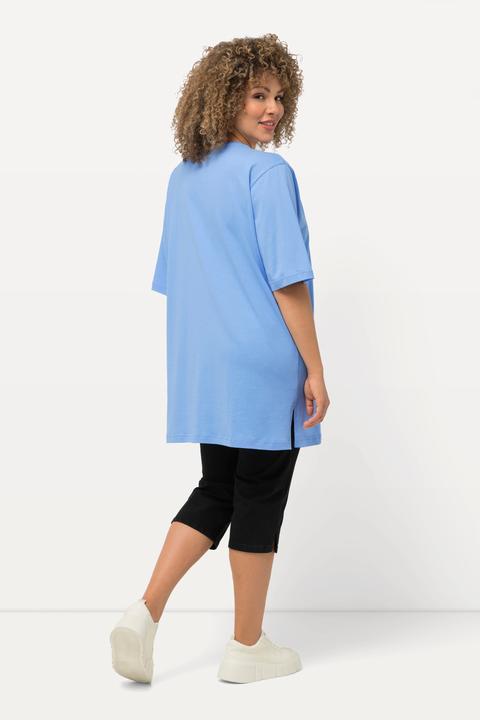 Image du produit Ulla Popken T-shirt coupe Relaxed Fit, décolleté en V et manches courtes (42, 44)