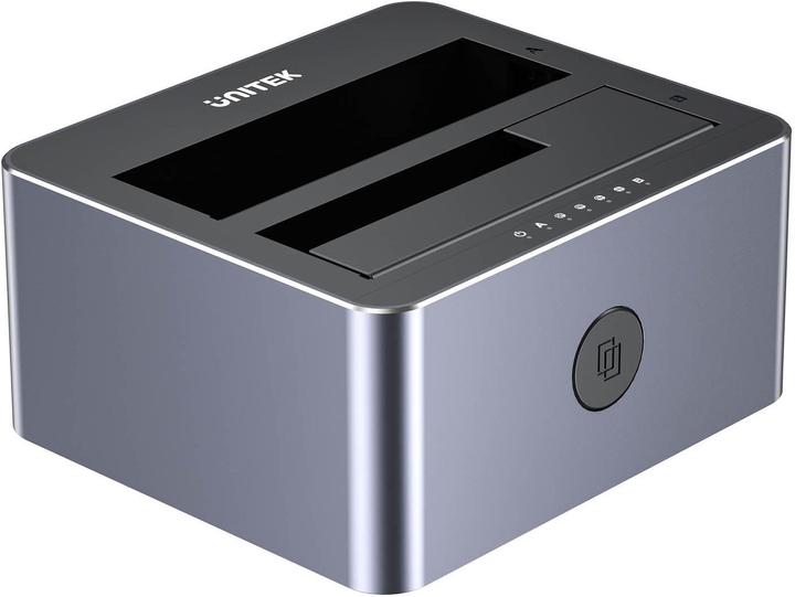 Unitek Y-3027GY01-UE Station de clonage de disques 2 x SATA 2 5 /3 5 USB-C 10Gbps (USB-C, 2 ports)