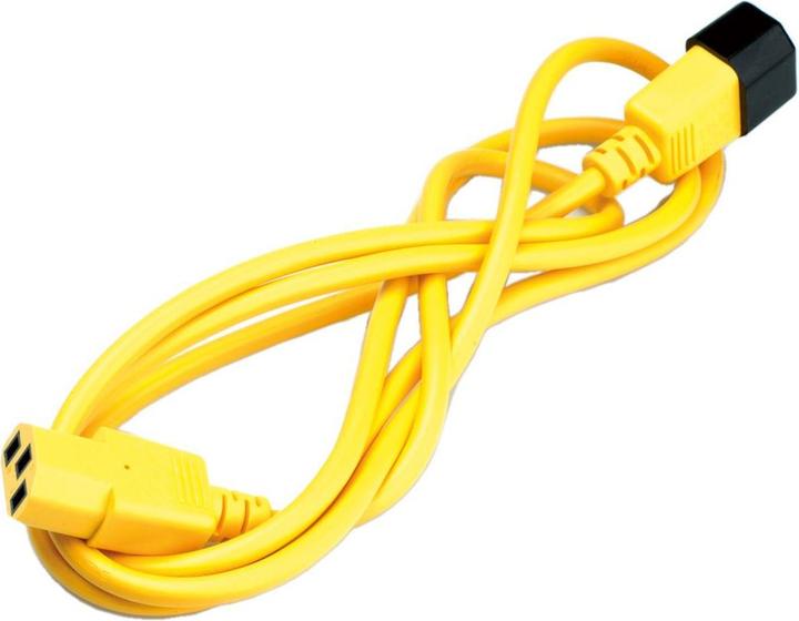 Image du produit Roline Câble de raccordement d'appareil jaune 0.8m (0.80 m, CEE 7/4)