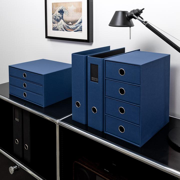 Actual product image Rössler Drawer box Soho navy (A4)