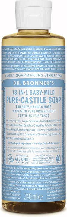 Produktbild Dr. Bronner's 18-in-1 Baby Mild (Flüssigseife, 240 ml)