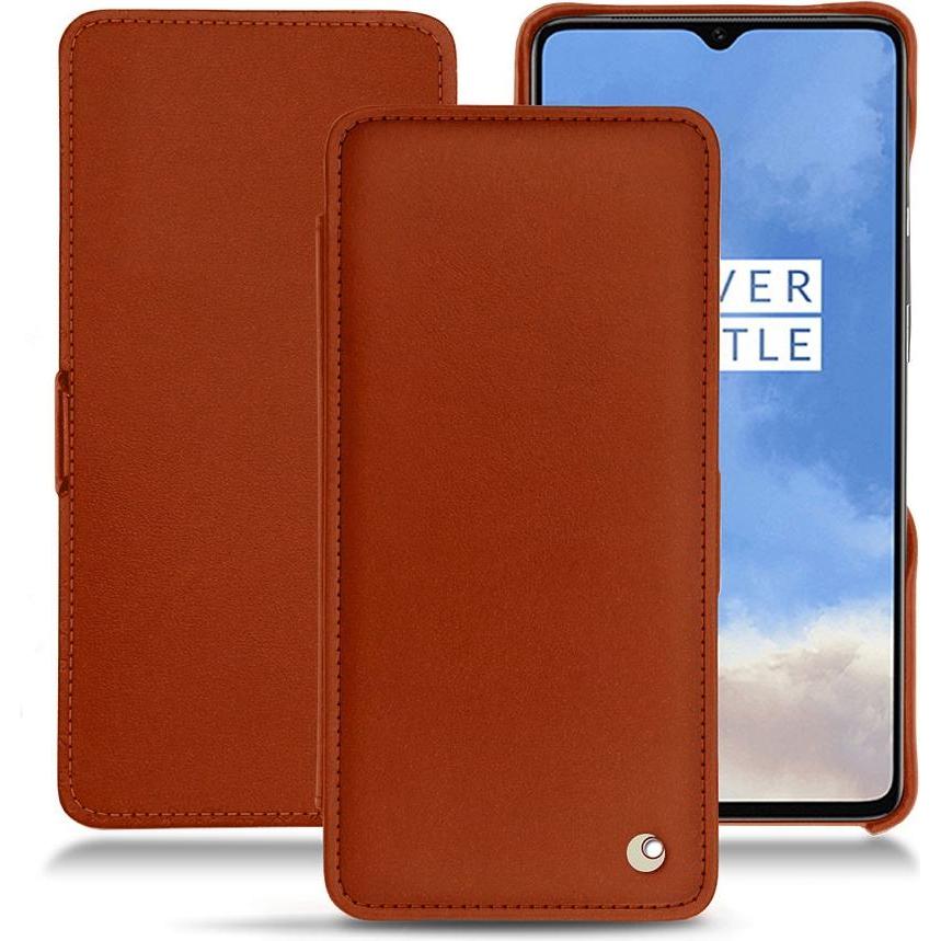 Noreve Lederschutzhülle horizontal (OnePlus 7T), Smartphone Hülle, Orange