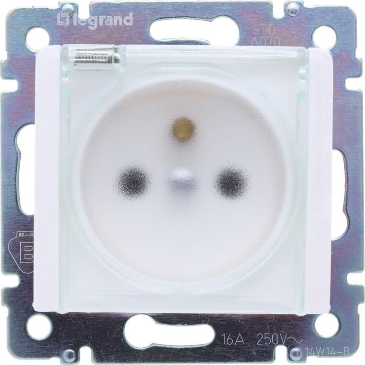 Legrand VALENA hermetic single socket with 16A IP44 white - 774221