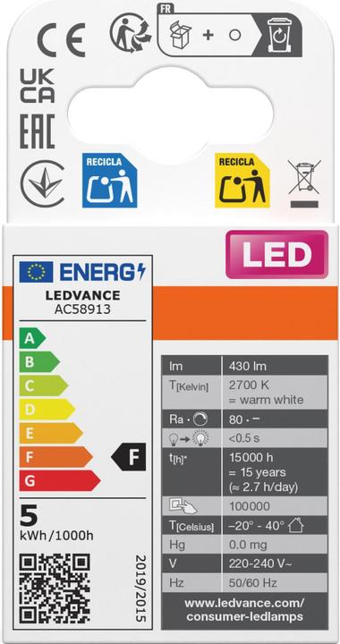Immagine prodotto Osram LED Pin (G9, 4.20 W, 430 lm, 1 x, F)