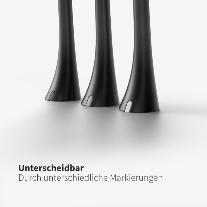 Produktbild Zahnheld Bürstenkopf Basic Soft 3x Schwarz (3 x)