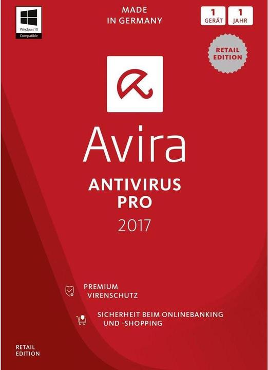 Produktbild Avira Antivirus Pro 2017 (1 User, 12 Monate)