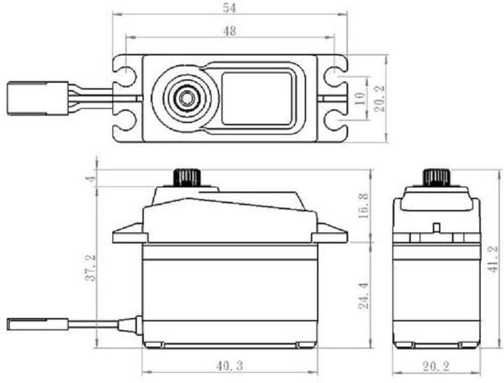 Actual product image Savöx Servo SA-1256TG+
