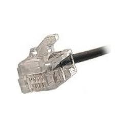Exertis Connect Telefonkabel, schwarz, 5,0 m, Telefon Zubehör