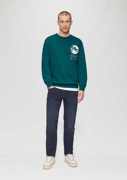 Produktbild s.Oliver Sweatshirt Wärmendes Sweatshirt mit Frontprint (M)