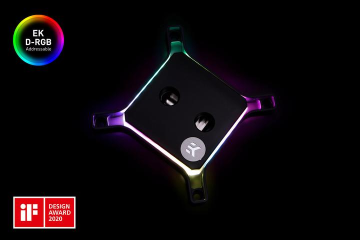 Actual product image EKWB EK-Quantum Magnitude D-RGB - 1700 Nickel + Acetal