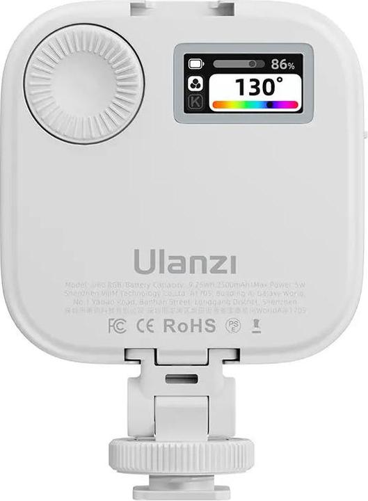 Actual product image Ulanzi U60 RGB Pocket light with U mount White (Video light)