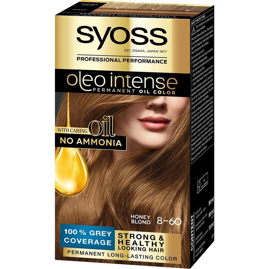 Syoss, Haarfarbe, OLIO INTENSE tinte sin amoniaco #8.60-rubio miel 5 pz (8-60)