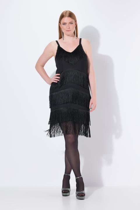 Produktbild Ulla Popken Fransenkleid, ärmellos (58)