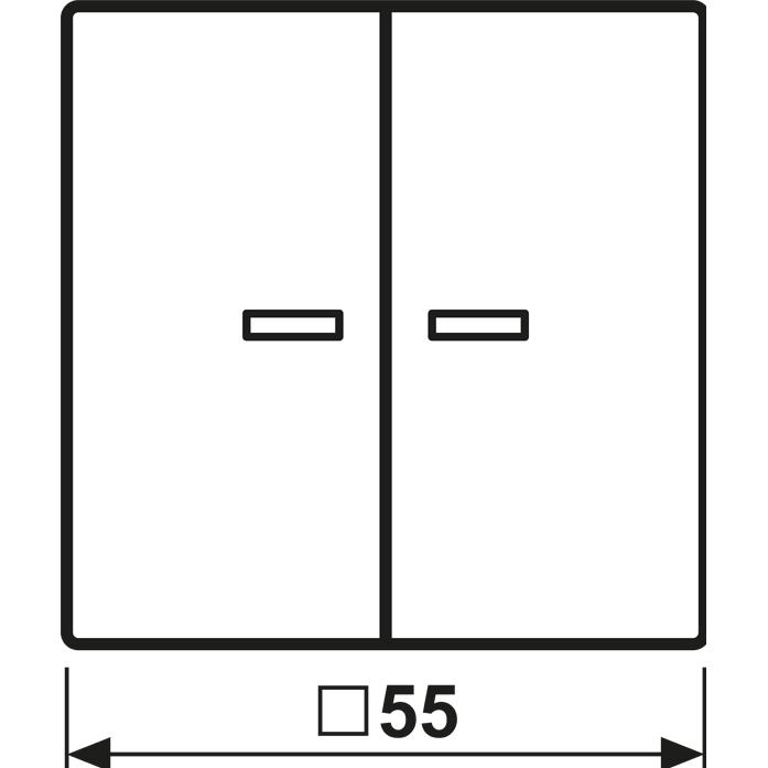 JUNG A10921STRFMO KNX RF Taster (A10921STRFMO)