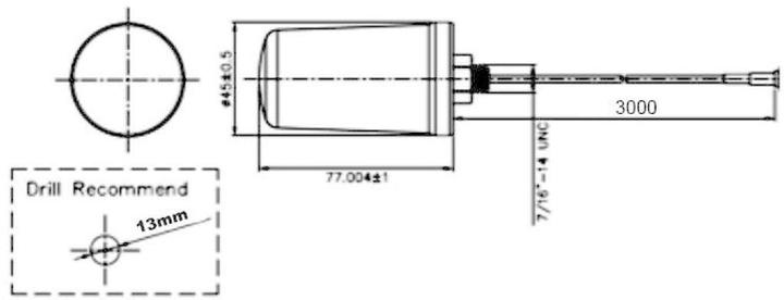 Produktbild Delock Outdoor WLAN Antenne, IP67, 3m Kabel (WLAN)