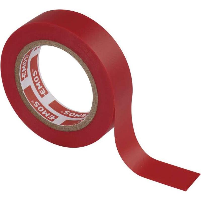 Emos, Klebeband, Isolierband PVC 15mm/10m Rot, 10 Stk. (15 mm)