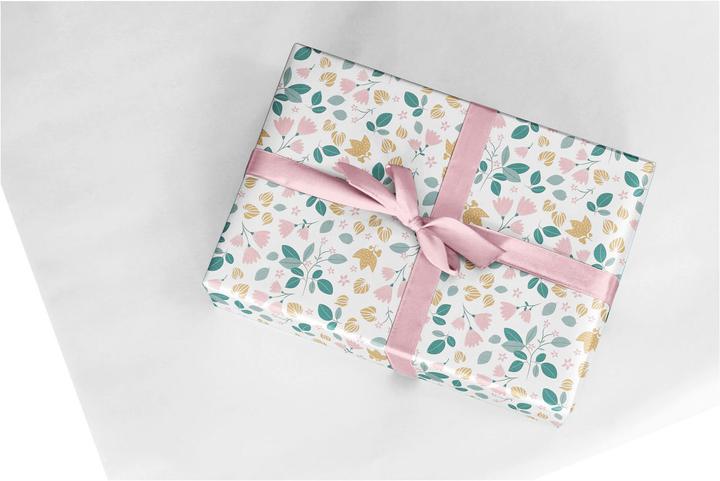 Image du produit Rotolux Papier cadeau fleurs et feuilles, 3 mtr. (Papier cadeau)
