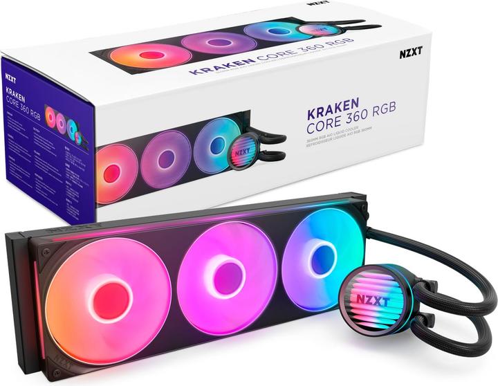 Produktbild NZXT Kraken 360 RGB Liquid Cooler Blk