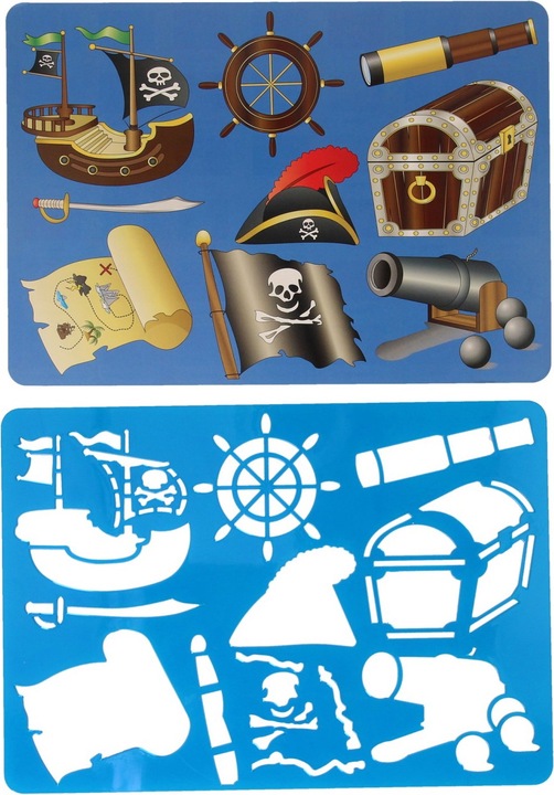 Immagine prodotto Modello di disegno Pirata, 27x19cm